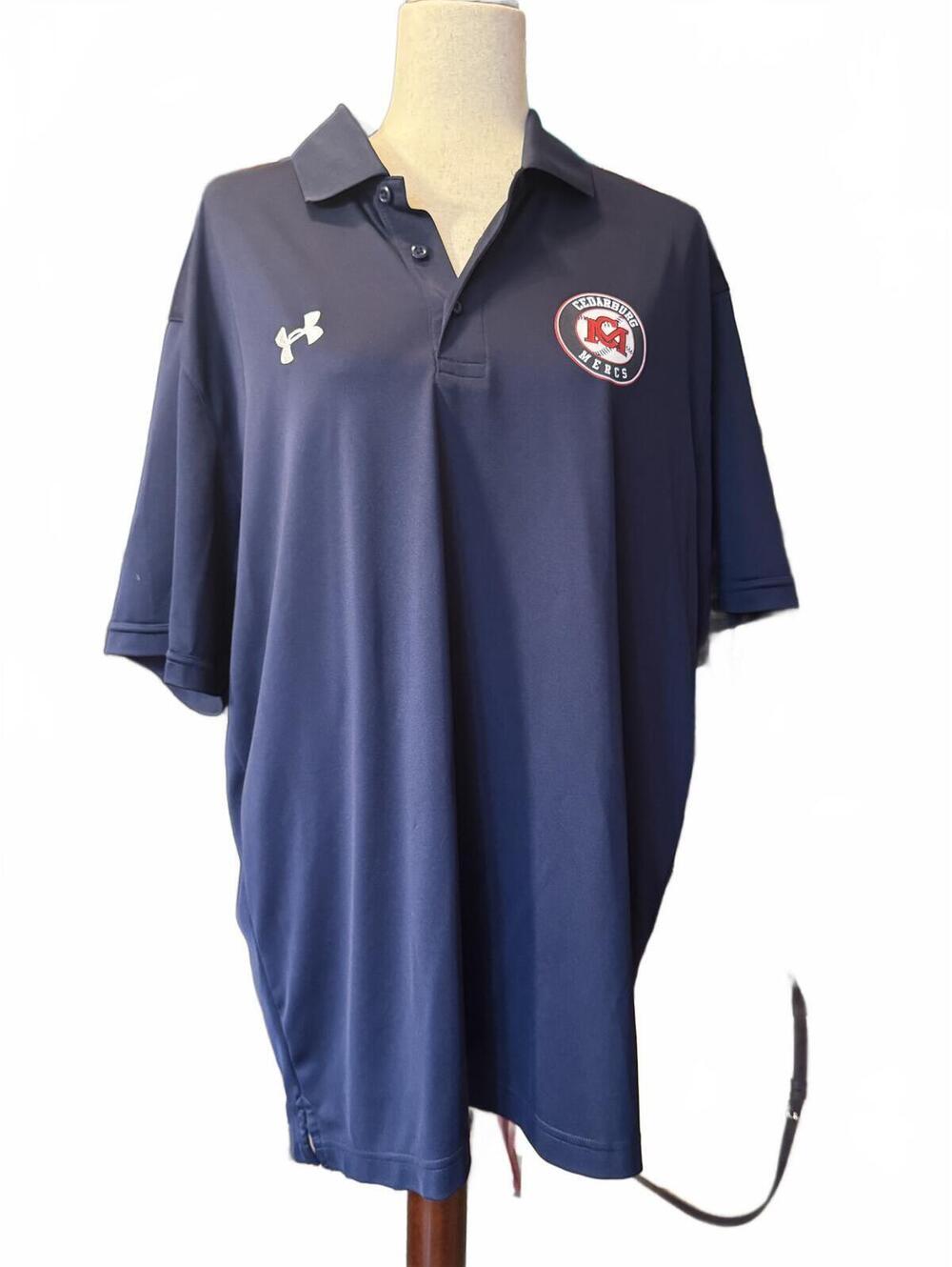 Under Armour Cedarberg Mercs HeatGear Navy Polo Spiritwear